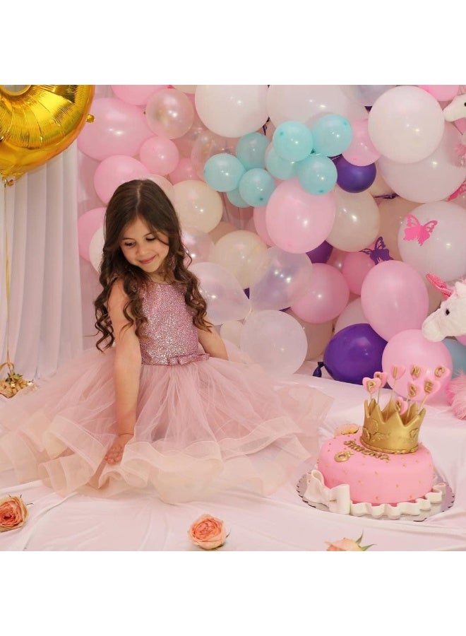 Pink Balloons 12 inch, 50 Pack Light Pink Latex Party Balloons Helium Quality for Birthday Graduation Bridal Baby Shower Gender Reveal Pink Princess Party Decorations (with Pink Ribbon) - Image 5